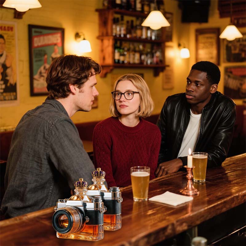 Arvenik - Decanter in Vetro a Forma di Macchina Fotografica