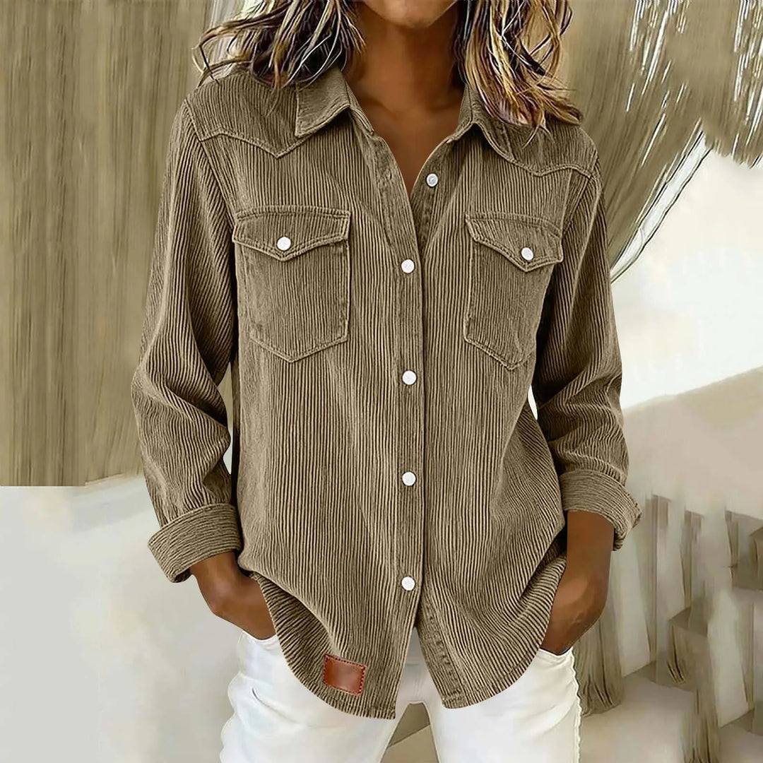 Loredana - Camicia a bottoni morbida al tatto