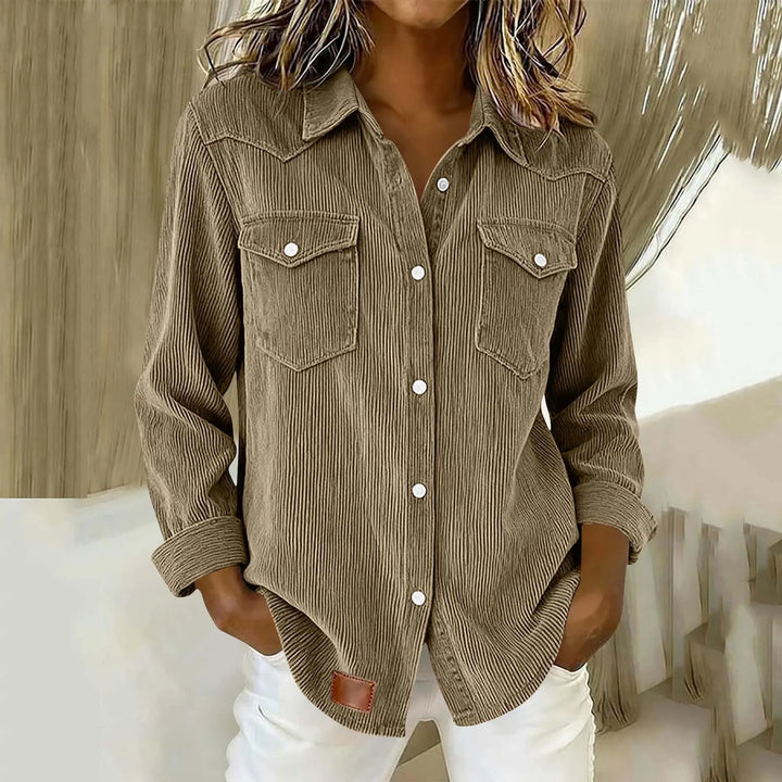 Loredana - Camicia a bottoni morbida al tatto