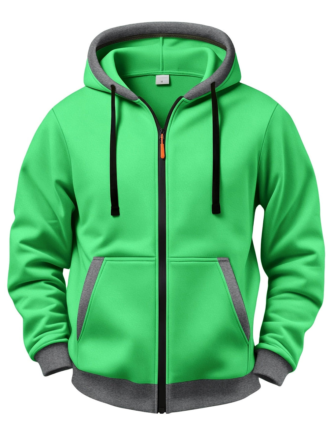 Brenner - Felpa con cappuccio full-zip morbida al tatto