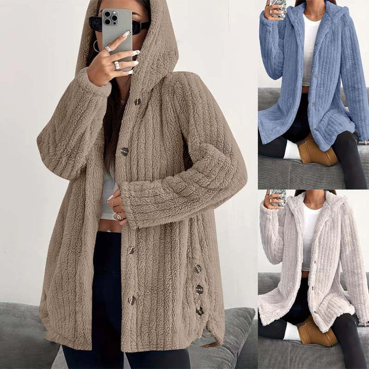 Bellarisse - Giacca con cappuccio testurizzata e confortevole
