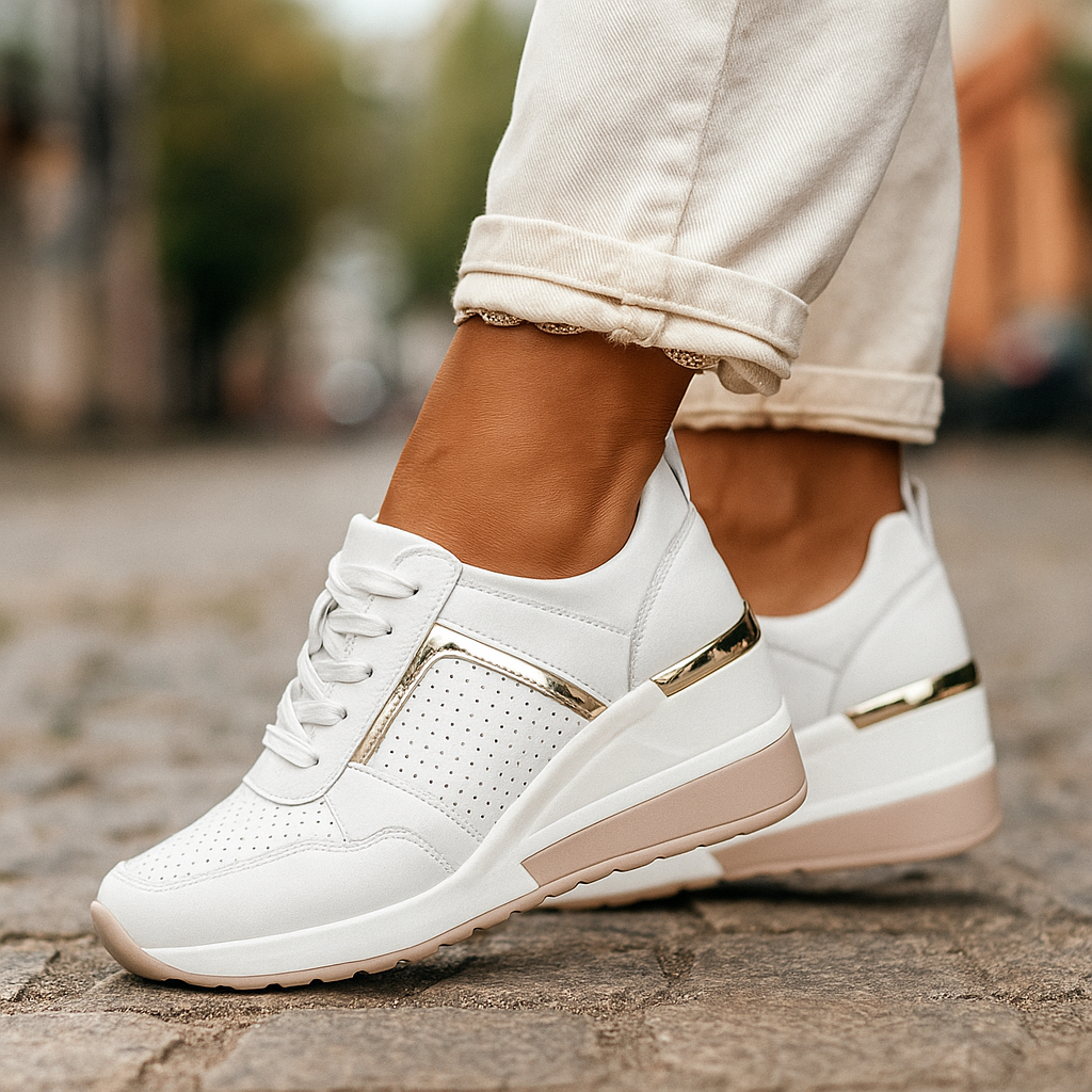 Veranique - Sneakers imbottite con zeppa