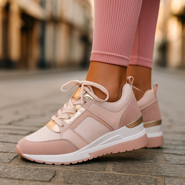 Veranique - Sneakers imbottite con zeppa