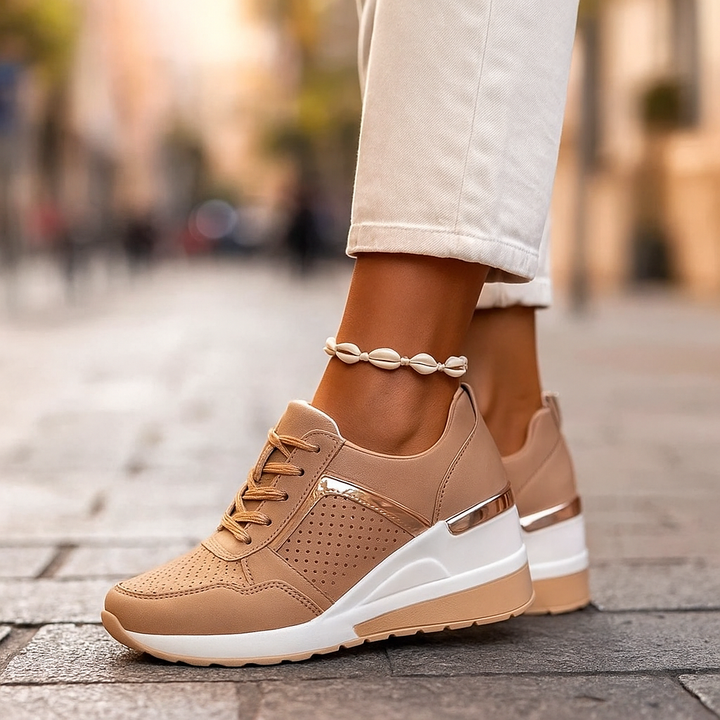 Veranique - Sneakers imbottite con zeppa