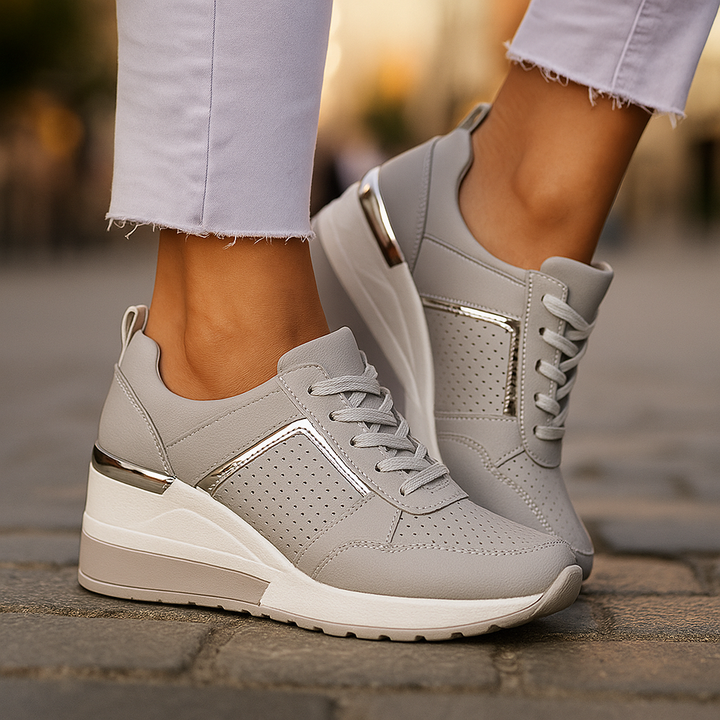 Veranique - Sneakers imbottite con zeppa