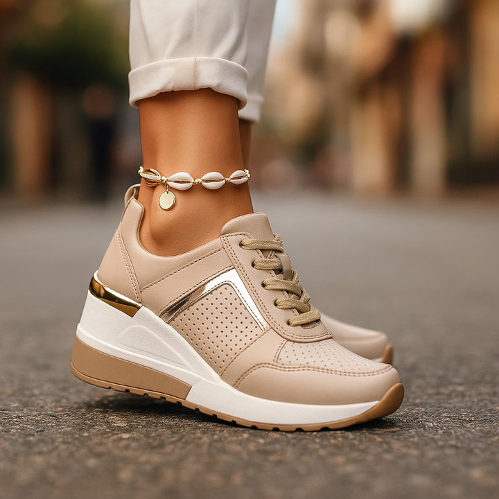 Veranique - Sneakers imbottite con zeppa