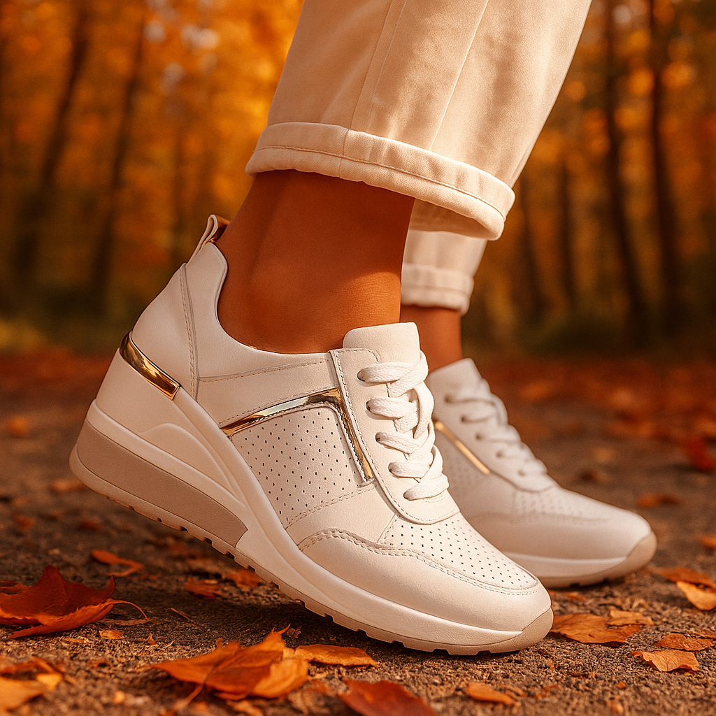 Veranique - Sneakers imbottite con zeppa