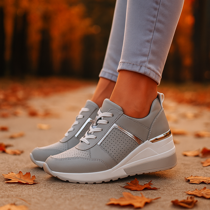 Veranique - Sneakers imbottite con zeppa
