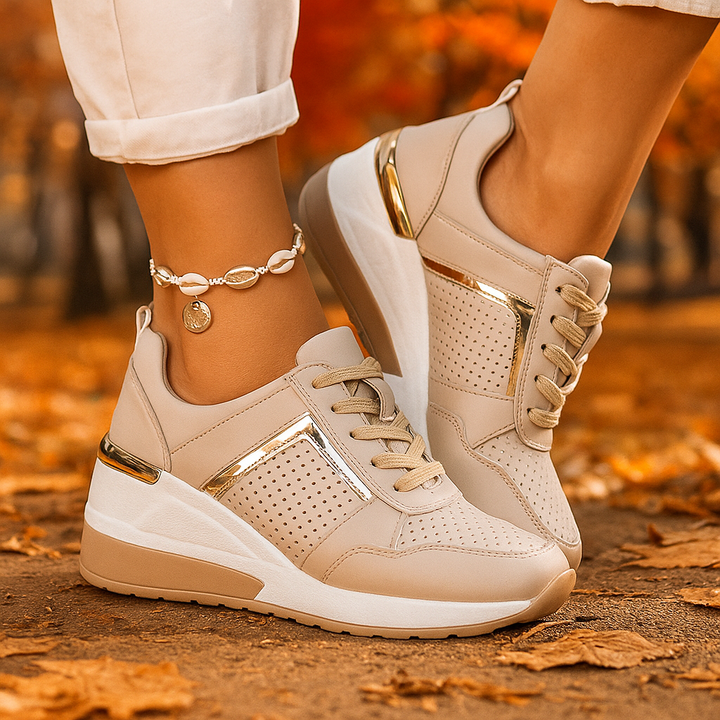 Veranique - Sneakers imbottite con zeppa