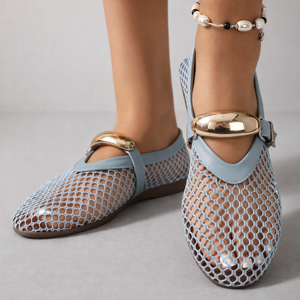 Auberine - Ballerine Mary Jane imbottite