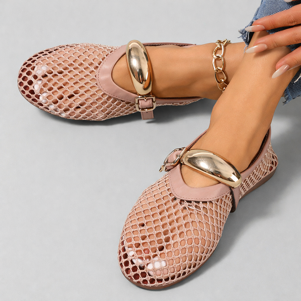 Auberine - Ballerine Mary Jane imbottite