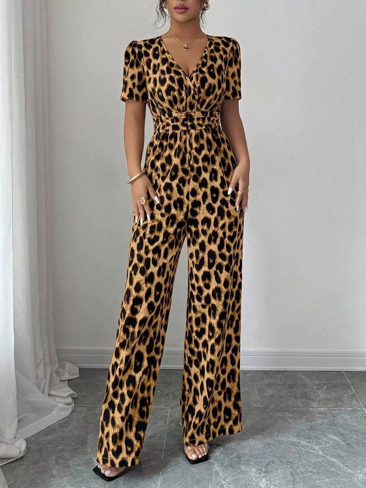 Eveliora - Tuta chic con stampa animalier