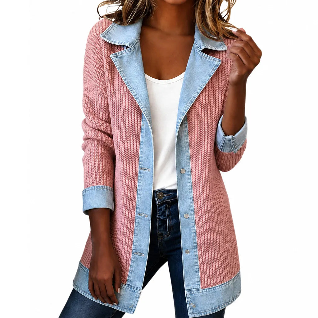 Zyrelle - Cardigan casual in maglia a bottoni