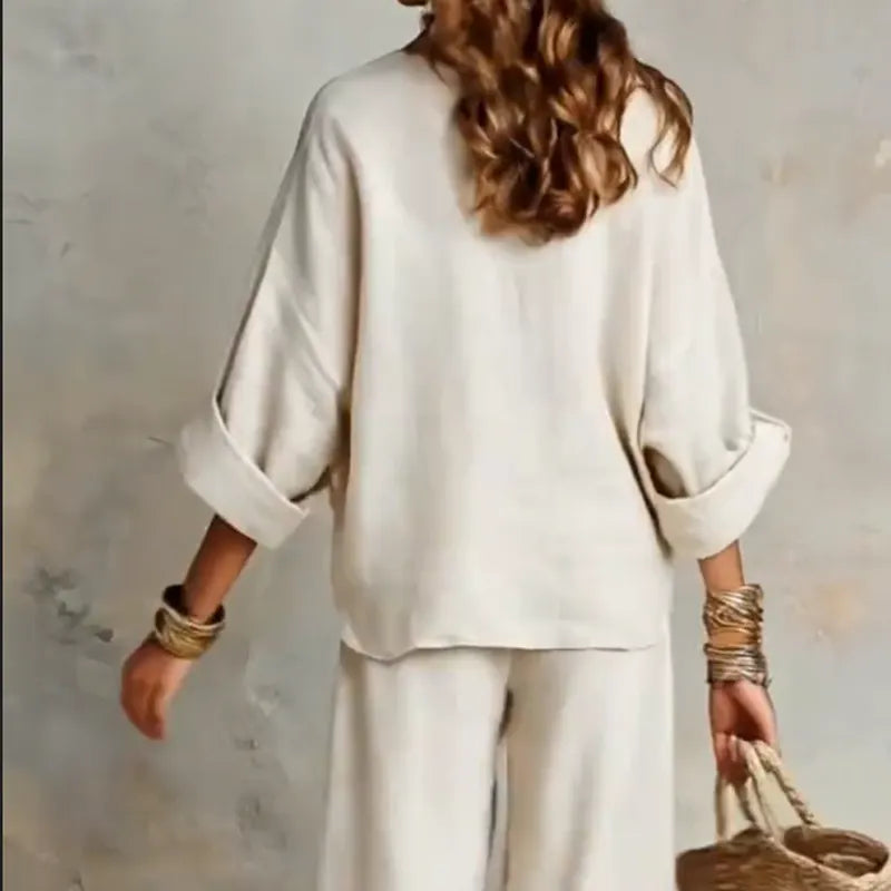 Zinnoria - Coordinato due pezzi in lino leggero