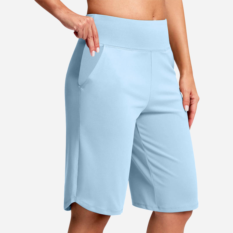 Kendall - Shorts da ciclista a vita alta con tasche