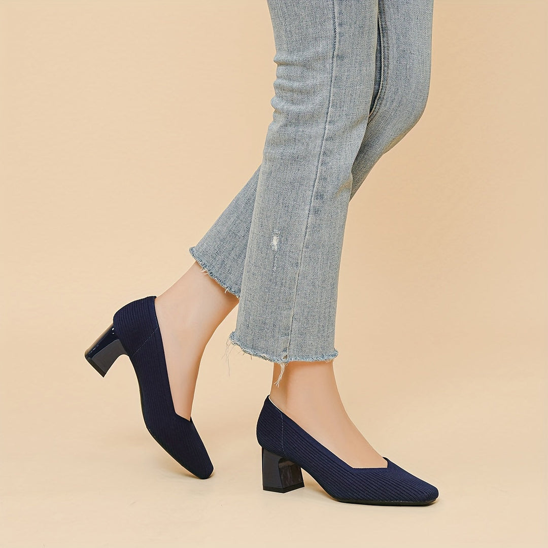 Hetty - Scarpe da ballo con tacco quadrato
