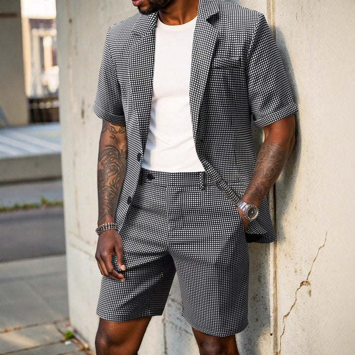 Rufus - Blazer e shorts coordinati a quadri