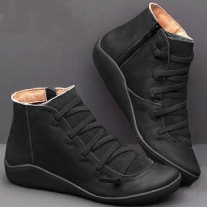 Wenora - Sneakers alte con zip e lacci