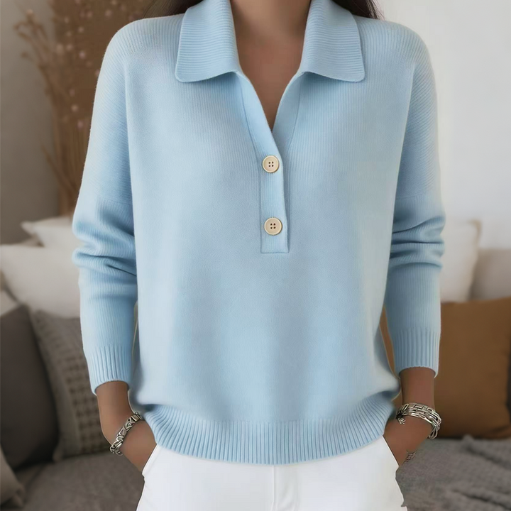 Belisara - Maglione con scollo a V morbido al tatto
