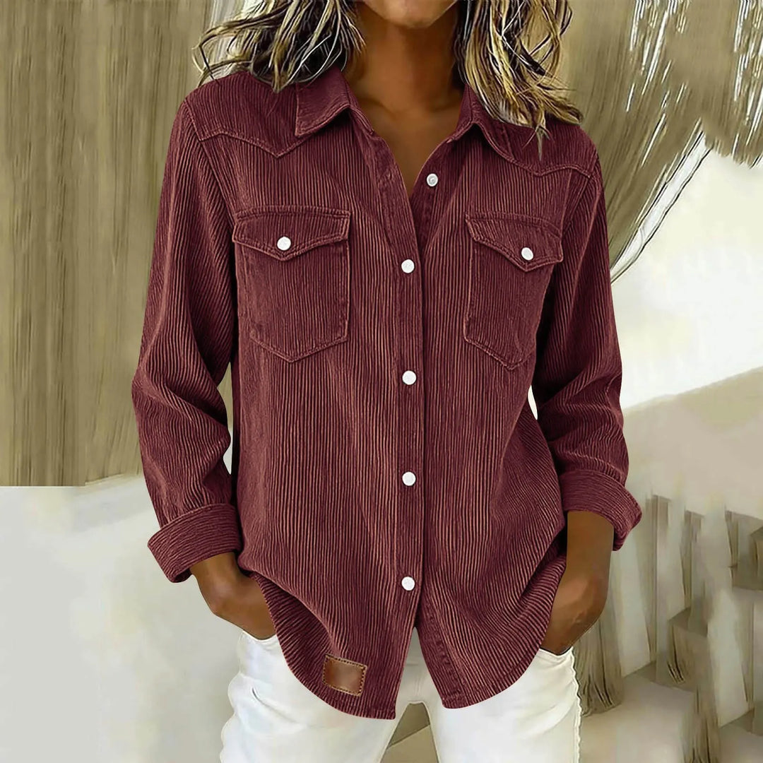 Loredana - Camicia a bottoni morbida al tatto