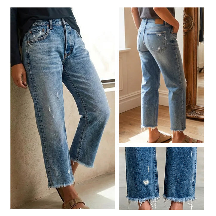 Zelda - Jeans premium elasticizzati alla caviglia