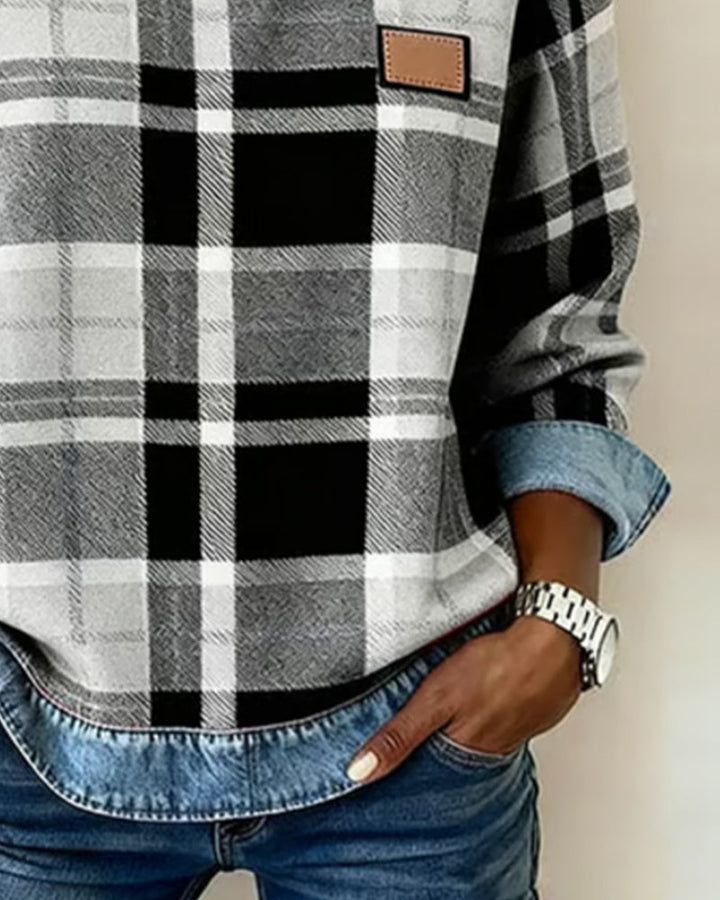 Adair - Felpa casual a righe con girocollo