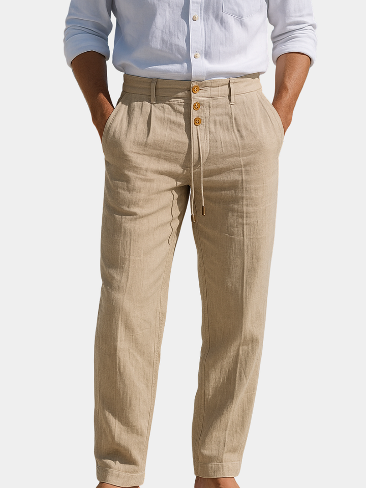 Jarven - Pantaloni in lino traspiranti