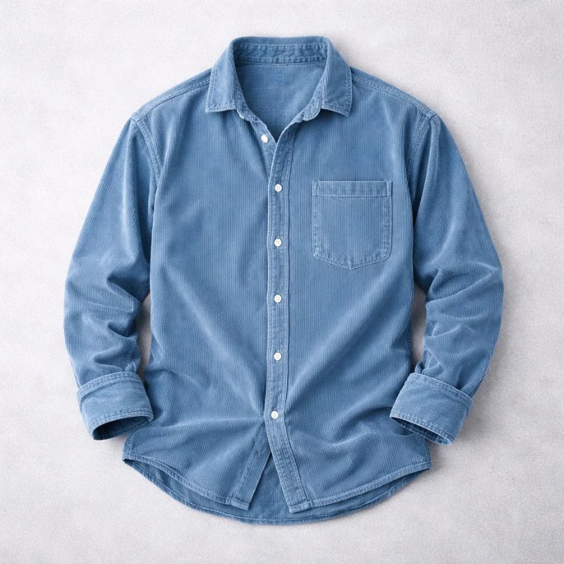 Hendrix - Camicia a bottoni in velluto a coste