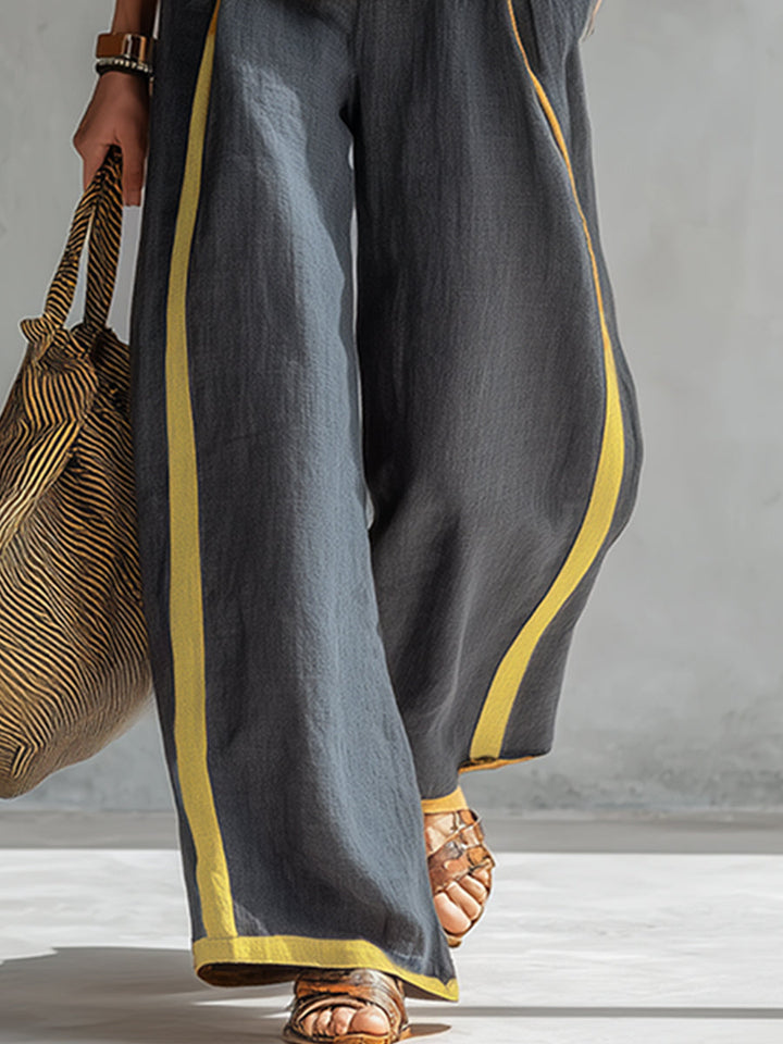 Quella - Coordinato top e pantaloni fluidi