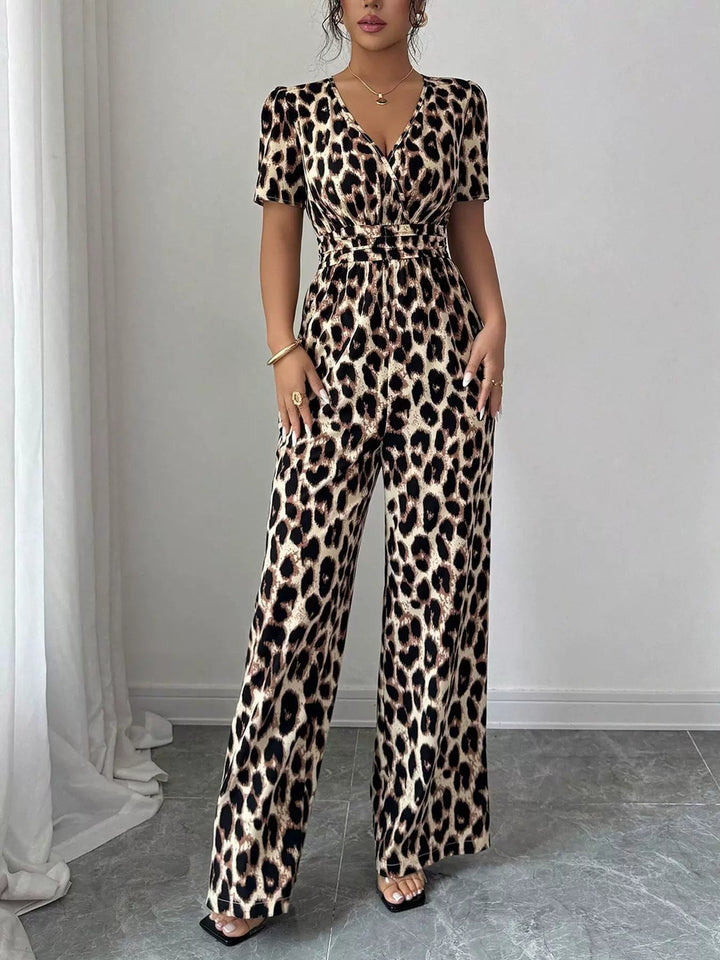 Eveliora - Tuta chic con stampa animalier