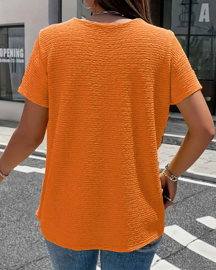 Quintessa - Blusa con scollo a V e bottoni