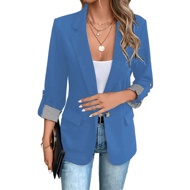 Celenya - Blazer classico con maniche risvoltate