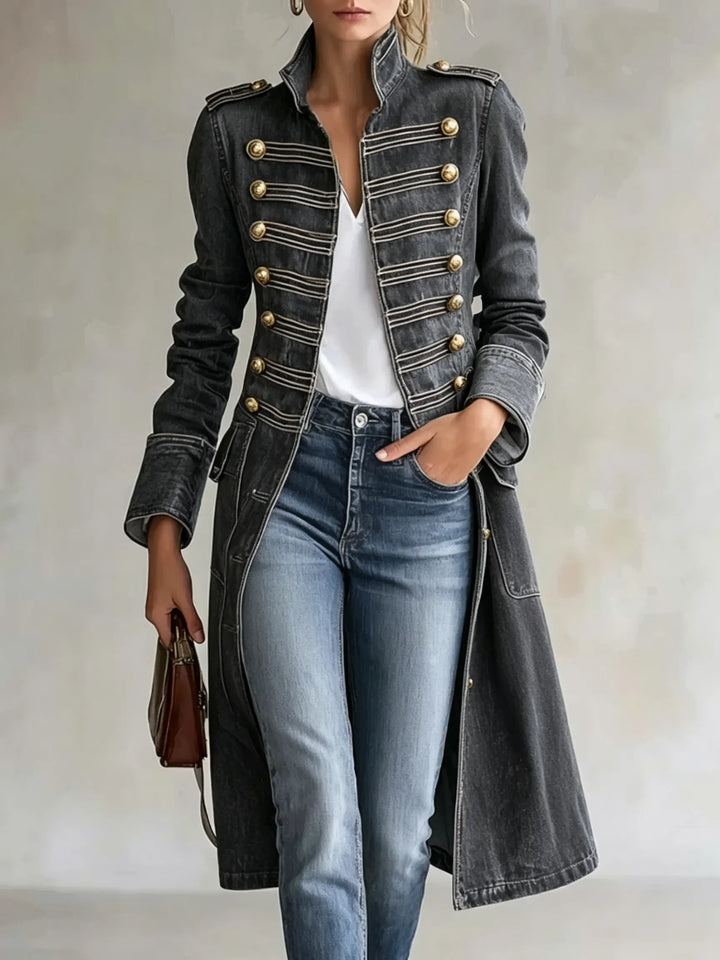 Carisanne - Cappotto militare a taglio lungo pesante