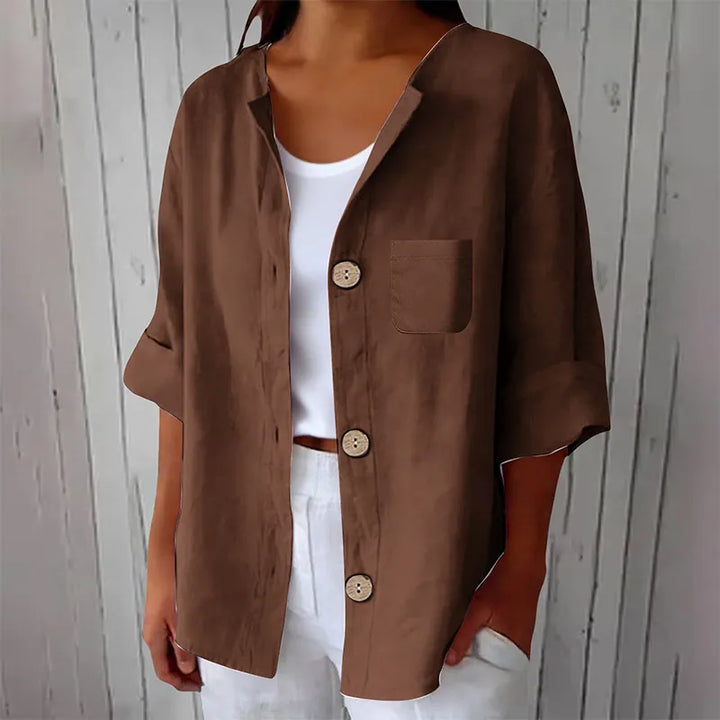 Azelia - Camicia estiva a vestibilità ampia dal tocco morbido