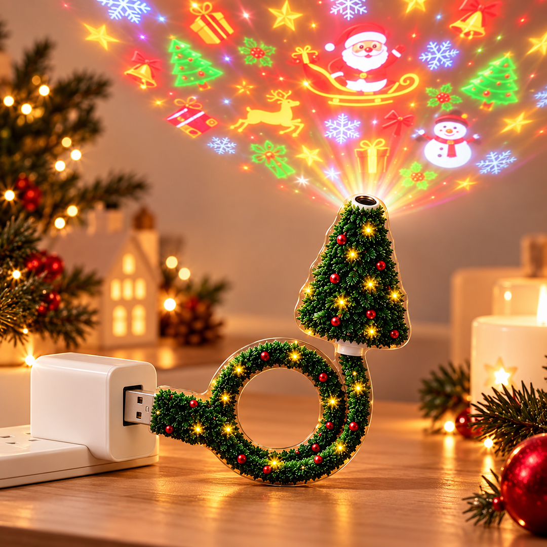 Festelle - Proiettore di luci a LED per albero di Natale