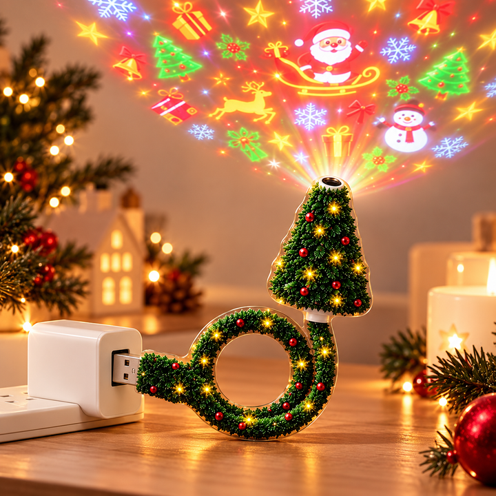 Festelle - Proiettore di luci a LED per albero di Natale