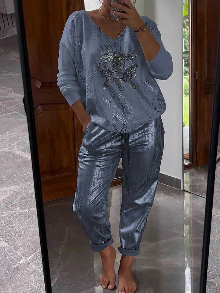 Noravelle - Completo loungewear due pezzi morbido al tatto