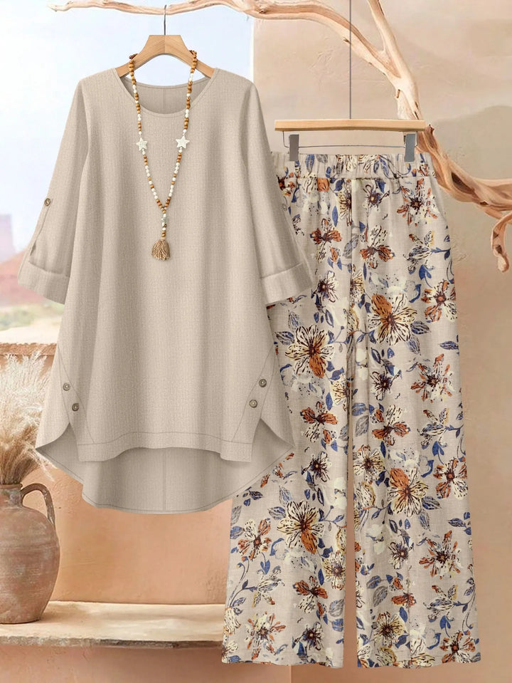 Rosette - coordinato con tunica leggera a strati e pantaloni a gamba larga