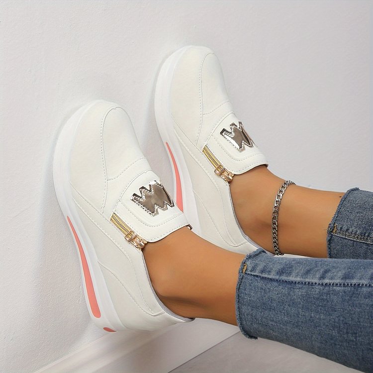 Ovelia - Sneakers slip-on con plateau