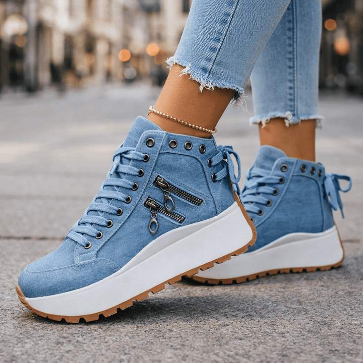Wella - Sneakers imbottite a suola spessa