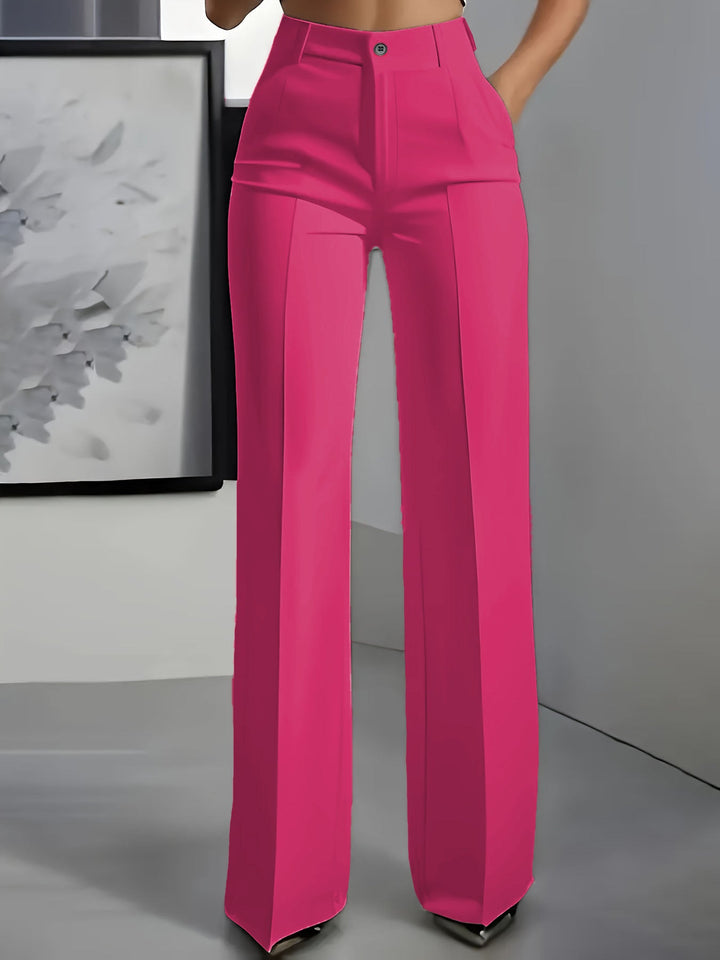 Adorisse - Pantaloni a palazzo a vita alta sartoriali