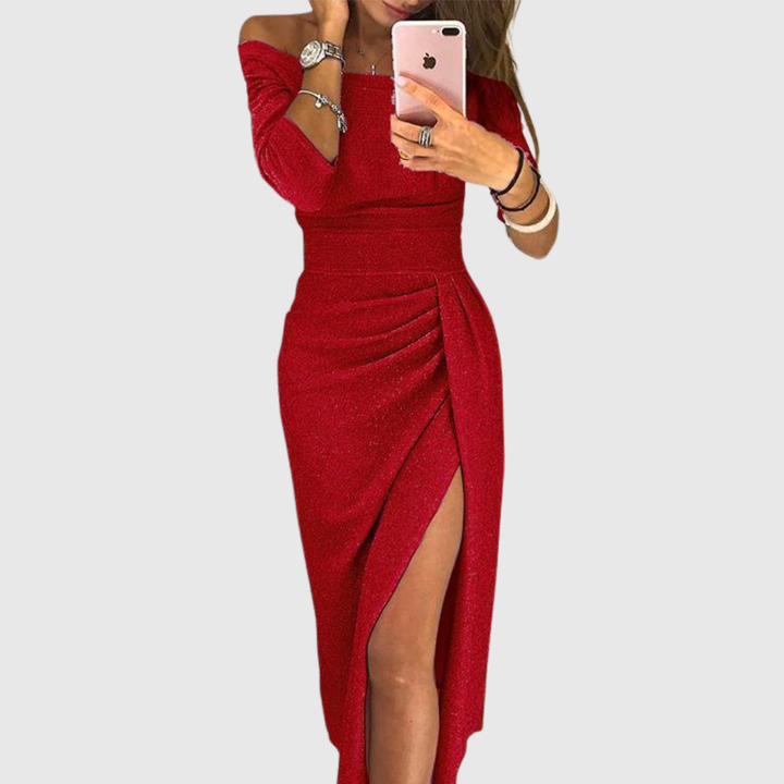 Evalora - Elegante Abito Midi Casual