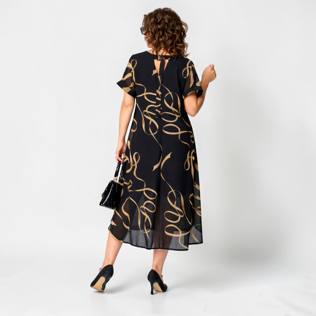 Ismara - Abito midi leggero con scollatura a V