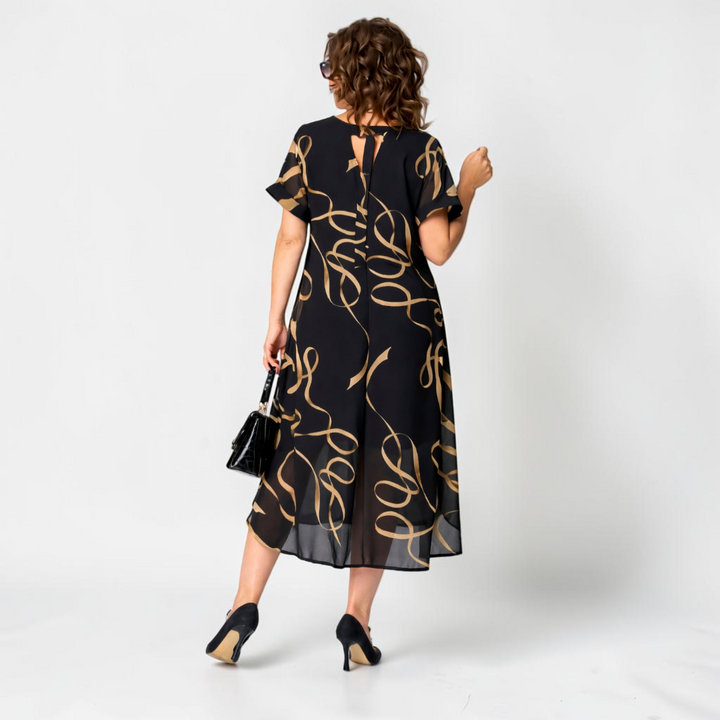 Ismara - Abito midi leggero con scollatura a V