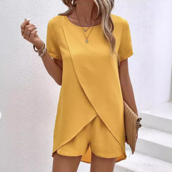 Arabesca - Coordinato loungewear asimmetrico a strati