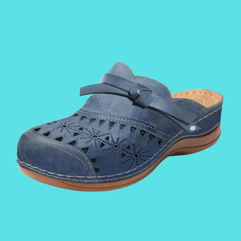 Aerina - Mules imbottite a tacco basso