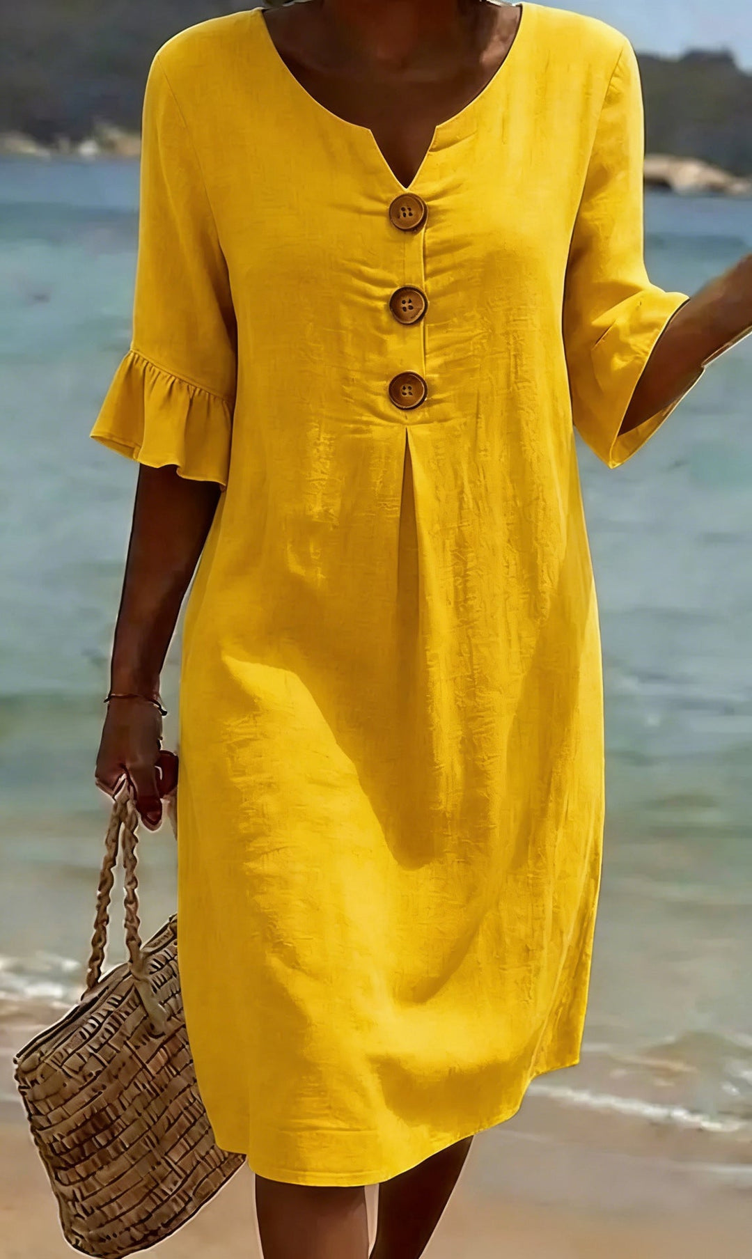 Jonquil - Abito casual con bottoni frontali