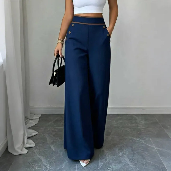 Oriessa - Pantaloni modello marinaio a vita alta