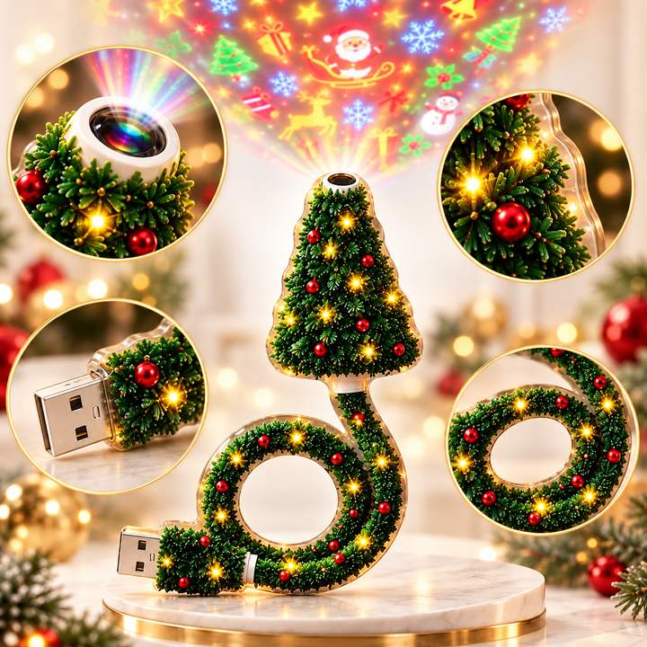 Festelle - Proiettore di luci a LED per albero di Natale