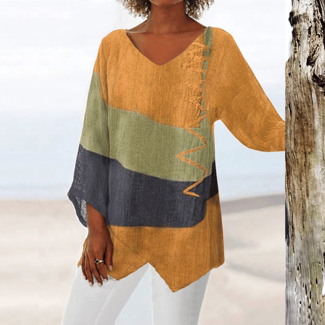Ingrid - Blusa leggera a fantasia geometrica